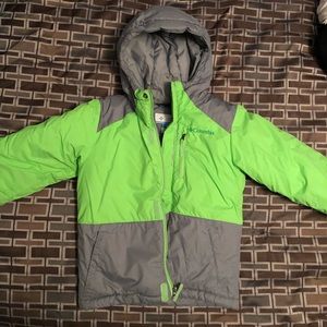 Bright Green Columbia Winter Jacket